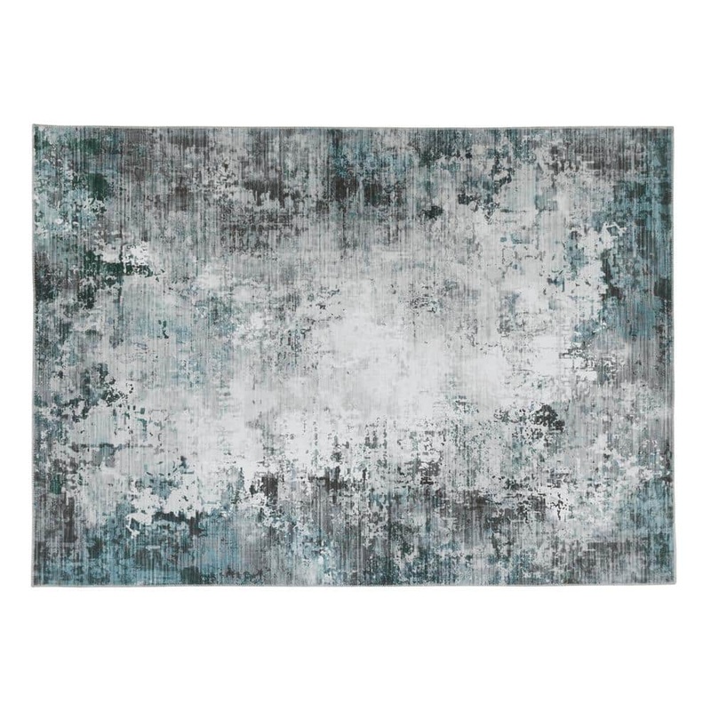 Home Decorators Collection Harmony Gray 4 ft. x 6 ft. Abstract Indoor Machine Washable Area Rug 610327