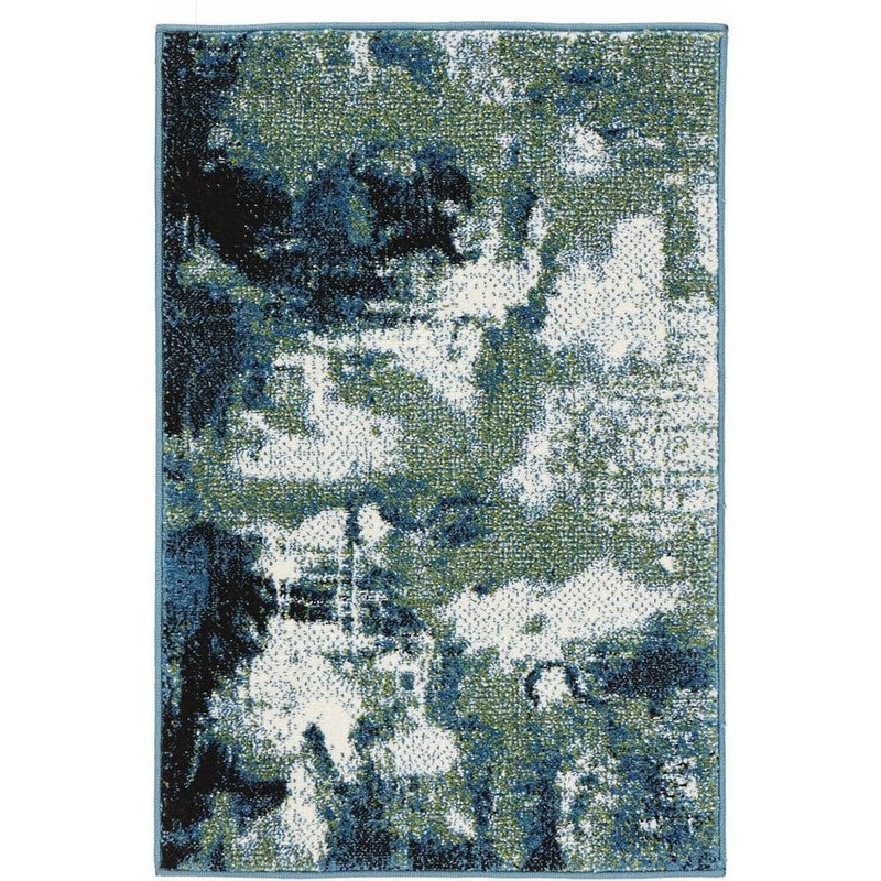Home Decorators Collection Journey Blue/Green 2 ft. x 3 ft. Scatter Rug 25051