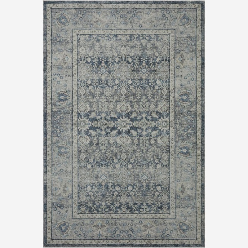 Home Decorators Collection Leesa Charcoal / Grey Doormat 2 ft. x 3 ft. Vintage Boho Printed Area Rug 885369577680
