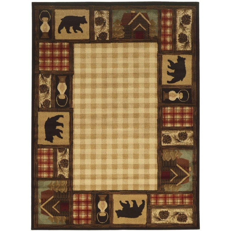 Home Decorators Collection Mountain Top Beige 10 ft. x 12 ft. Cabin Area Rug 449149