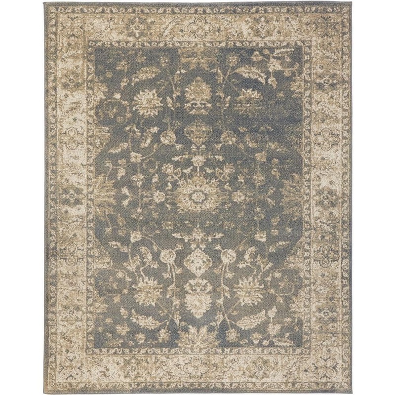 Home Decorators Collection Old Treasures Blue/Cream 9 ft. x 13 ft. Area Rug 25148
