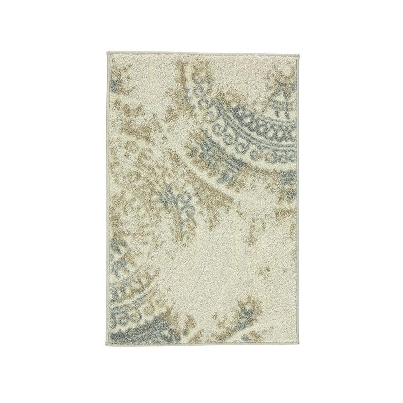 Home Decorators Collection Spiral Medallion Ivory Doormat 3 ft. x 5 ft. Area Rug 25323