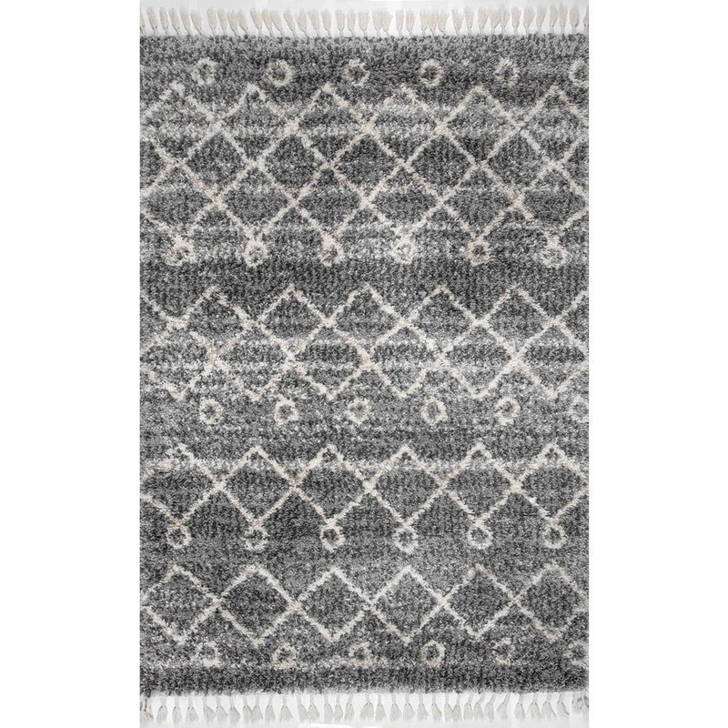 Home Decorators Collection Transitional Kristi Shag Doormat 3 ft. x 5 ft. Area Rug KKEL02B-305