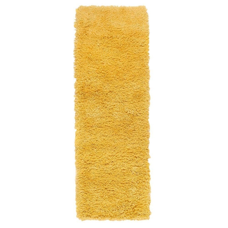 Home Decorators Collection Ultimate Shag Sunshine Yellow 3 ft. x 10 ft. Runner Rug 3311455530