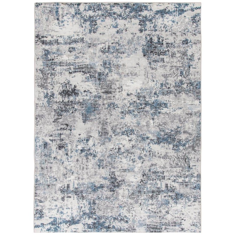 Home Decorators Collection Adare Blue 7 ft. x 9 ft. Painterly Polyester Area Rug 5248.81.62HDB