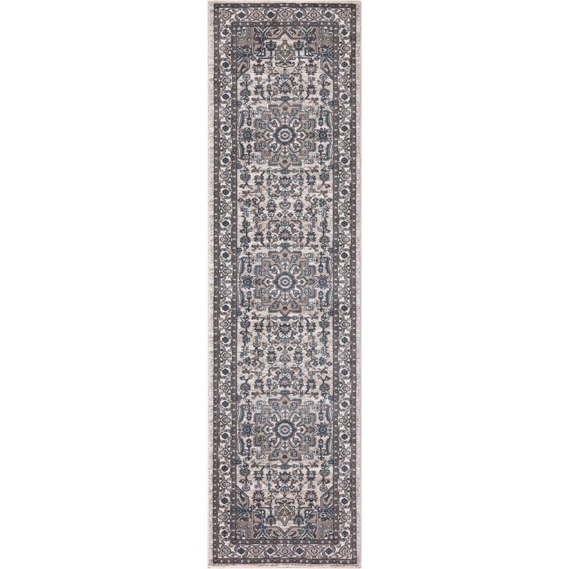 Home Decorators Collection Angora Medallion Ivory 2 ft. x 7 ft. Rectangle Indoor Runner Rug 27322