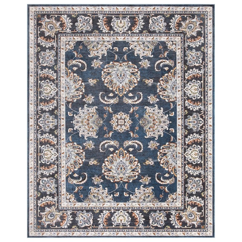 Home Decorators Collection Carlisle Navy 6 ft 7 in x 8 ft 2 in Area Rug 39066