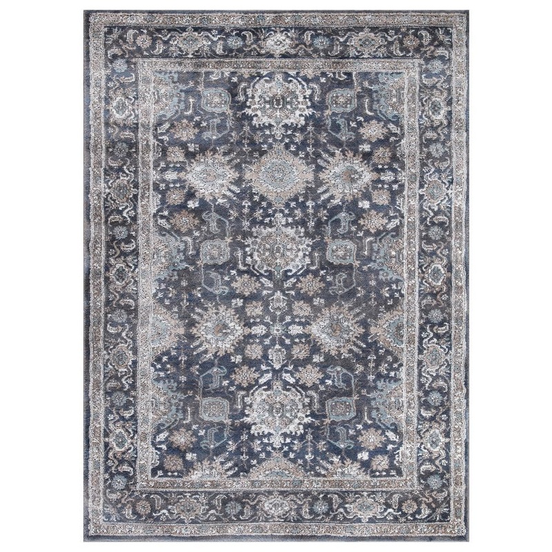 Home Decorators Collection Dahliya Blue 5 ft. x 7 ft. Area Rug 82665