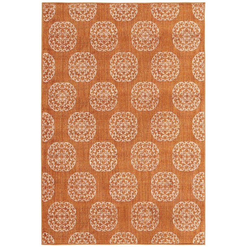 Home Decorators Collection Essex Medallion Rust 10 ft. x 12 ft. Area Rug S6834G290370HD