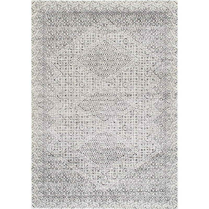Home Decorators Collection Mozaik Tribal Light Gray 7 ft. x 9 ft. Area Rug RZSP01A-6709