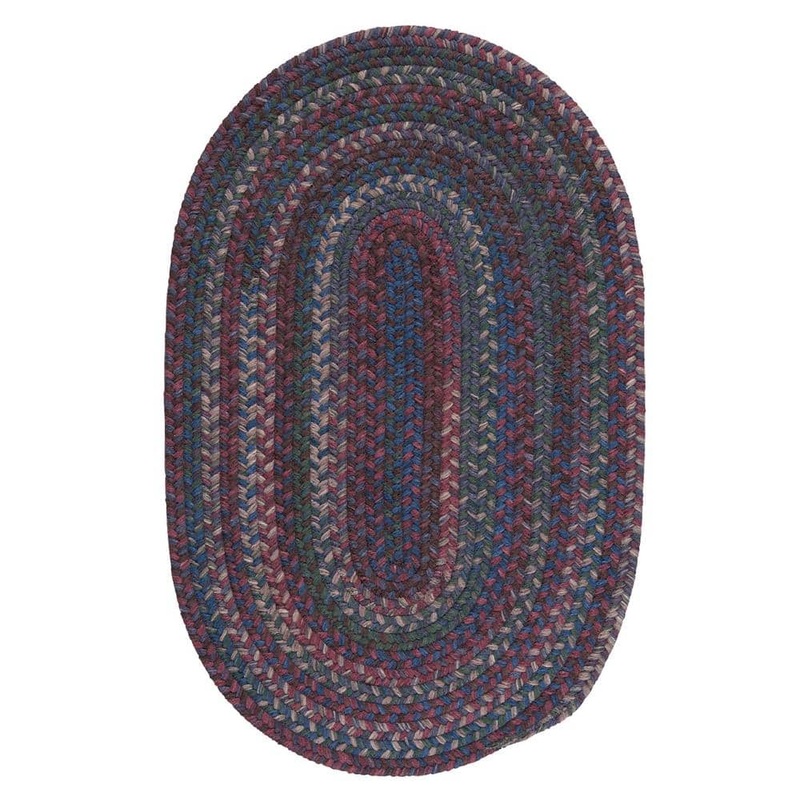 Home Decorators Collection Newport Harbor Dark Multi 5 ft. x 7 ft. Oval Braided Area Rug NH38R060X084