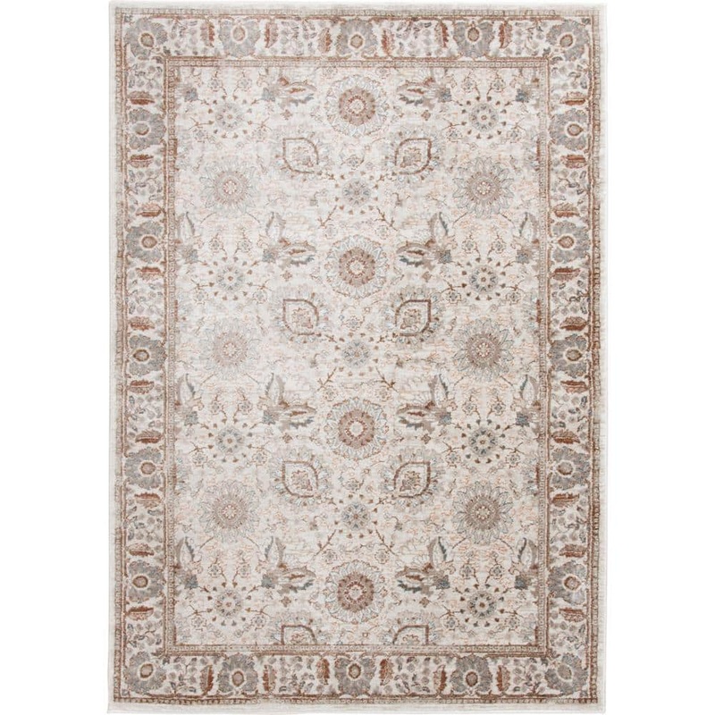 Home Decorators Collection Reynell Beige  Doormat 3 ft. x 5 ft. Floral Area Rug 3057SSA46HCM202
