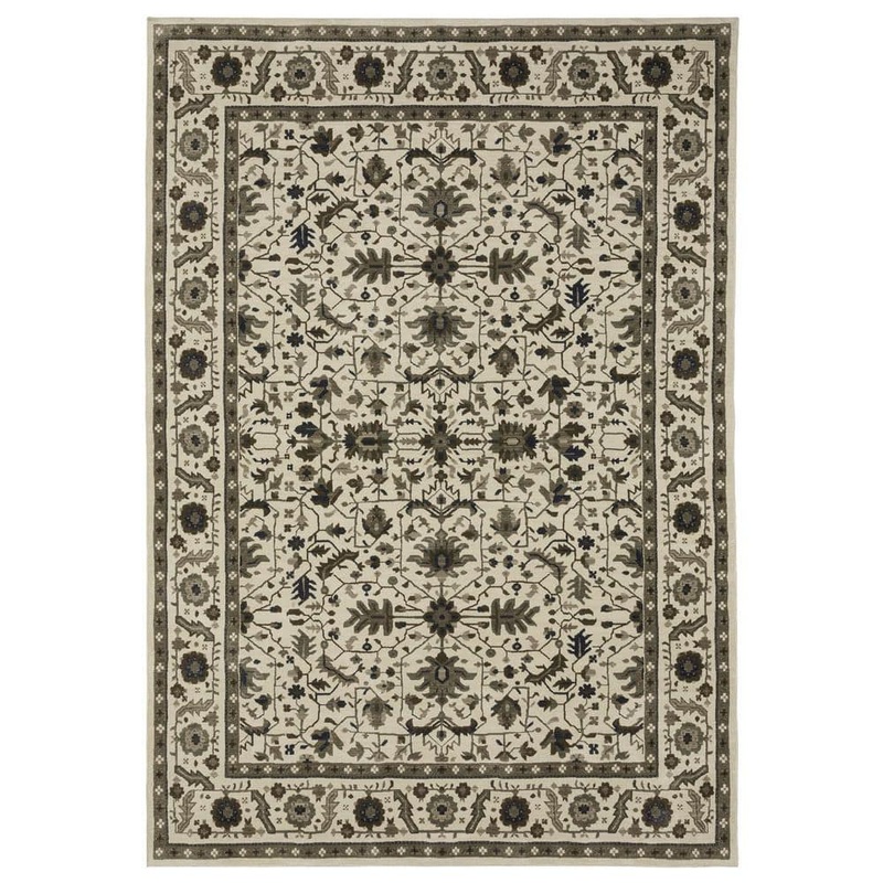 Home Decorators Collection Richland Light Beige 4 ft. X 6 ft. Polypropylene Indoor Area Rug 622290