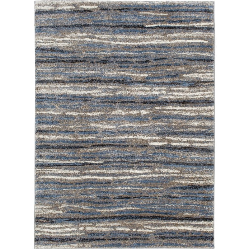 Home Decorators Collection Shoreline Blue/Multi 8 ft. x 10 ft. Striped Area Rug 1203AD80HD.101