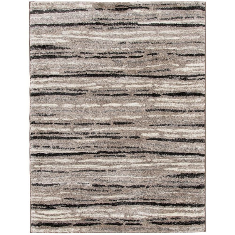 Home Decorators Collection Shoreline Brown/Ivory 5 ft. x 7 ft. Striped Area Rug 1203PAM58HCM101