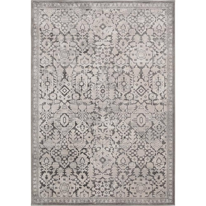 Home Decorators Collection Skyline Gray 5 ft. x 7 ft.Floral Area Rug 2838YC57HD.200