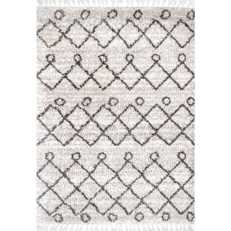Home Decorators Collection Transitional Kristi Shag Doormat 3 ft. x 5 ft. Area Rug KKEL02A-305