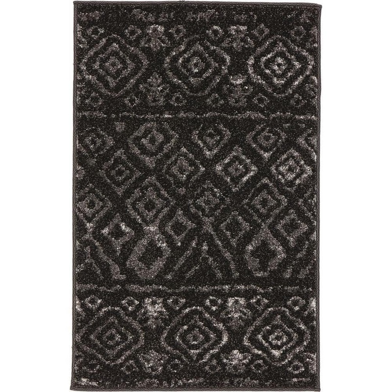 Home Decorators Collection Tribal Essence Black 2 ft. x 3 ft. Scatter Rug 25231