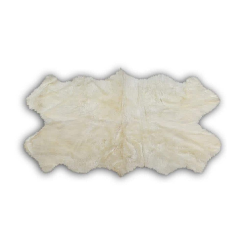 Home Decorators Collection Unshorn Sheepskin Natural Doormat 3 ft. x 6 ft. Quad Area Rug DO0600190100400