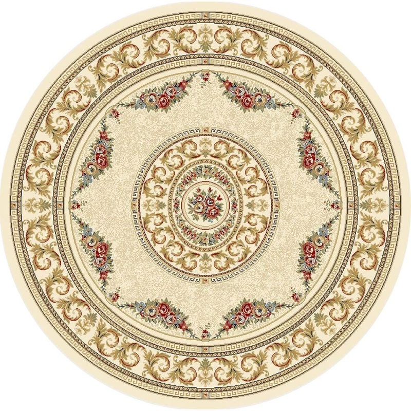 Home Decorators Collection Winifred Ivory 8 ft. x 8 ft. Round Indoor Area Rug 9172945310