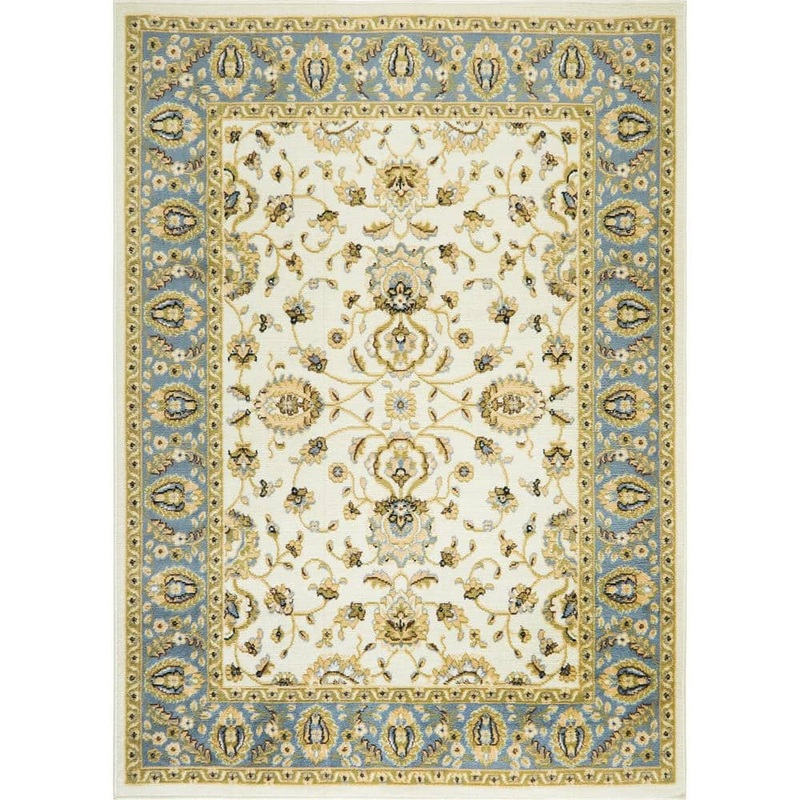Home Dynamix Optimum Ivory/Blue 8 ft. x 10 ft. Indoor Area Rug 1-HD919-128