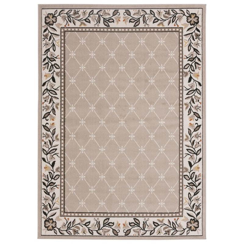 Home Dynamix Premium Aydin Beige/Ivory 5 ft. x 7 ft. Geometric Area Rug 2-7015-605