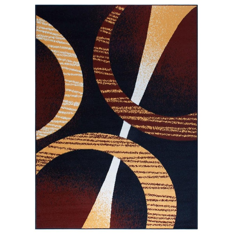 Home Dynamix Premium Indus Black/Brown 8 ft. x 10 ft. Geometric Area Rug 1-HD5194-502