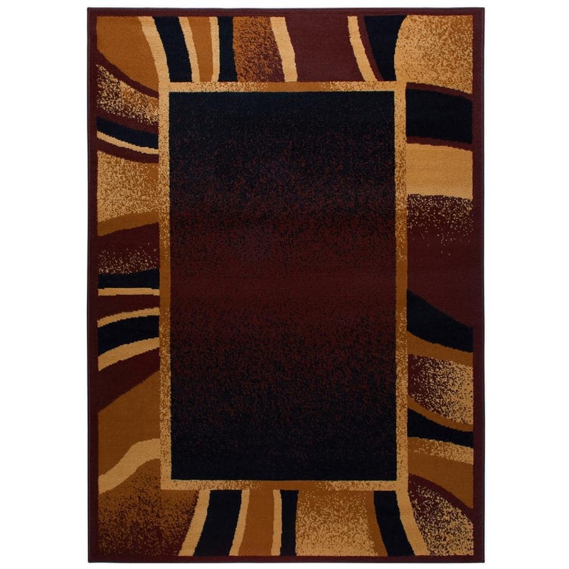 Home Dynamix Premium Rizzy Brown/Beige 8 ft x 10 ft. Modern Area Rug 1-7542-500