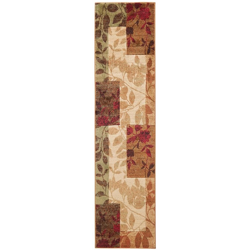 Home Dynamix Tribeca Beige/Brown 2 ft. x 6 ft. Geometric Runner Rug 6FT-HD5282-999
