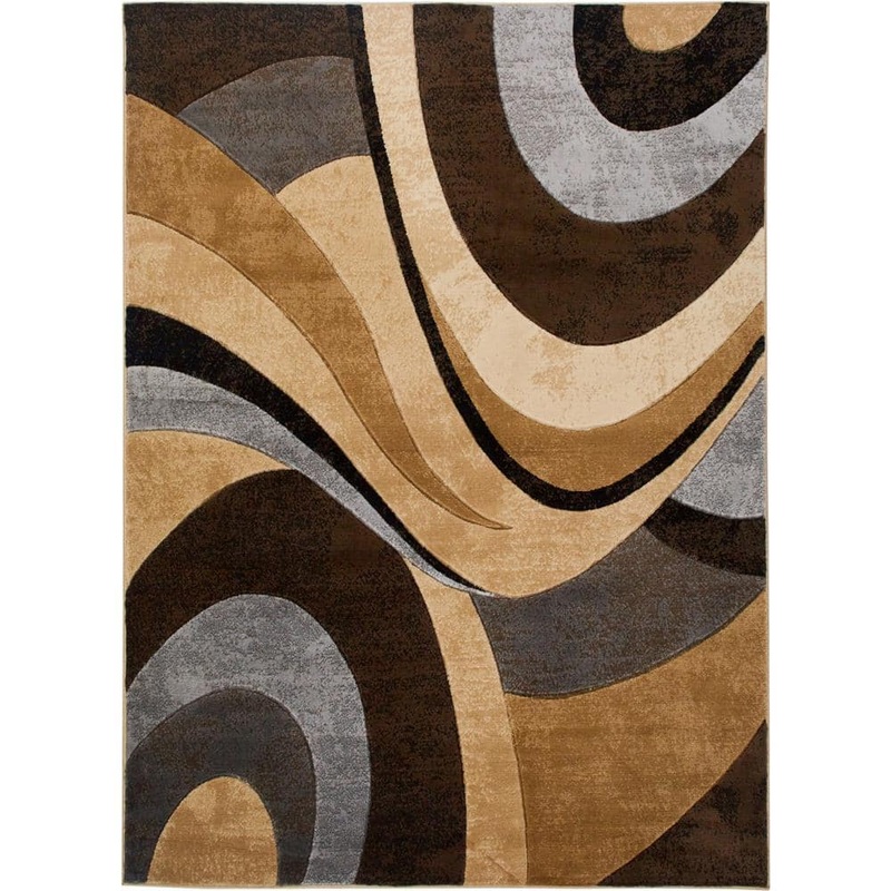 Home Dynamix Tribeca Slade Brown/Gray 5 ft. x 7 ft. Abstract Area Rug 2N-HD5382-540