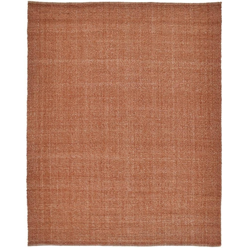 HomeRoots 10 x 14 Orange Solid Color Area Rug 2000514587