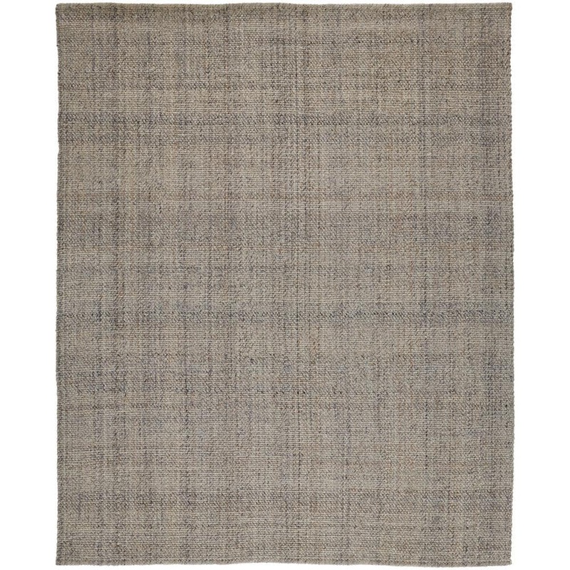 HomeRoots 12 x 15 Gray and Ivory Solid Color Area Rug 2000514576