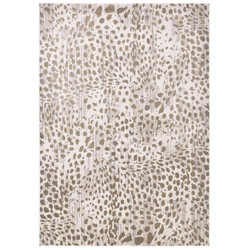 HomeRoots Brown and Ivory 2 ft. x 3 ft. Abstract Area Rug 2000511770