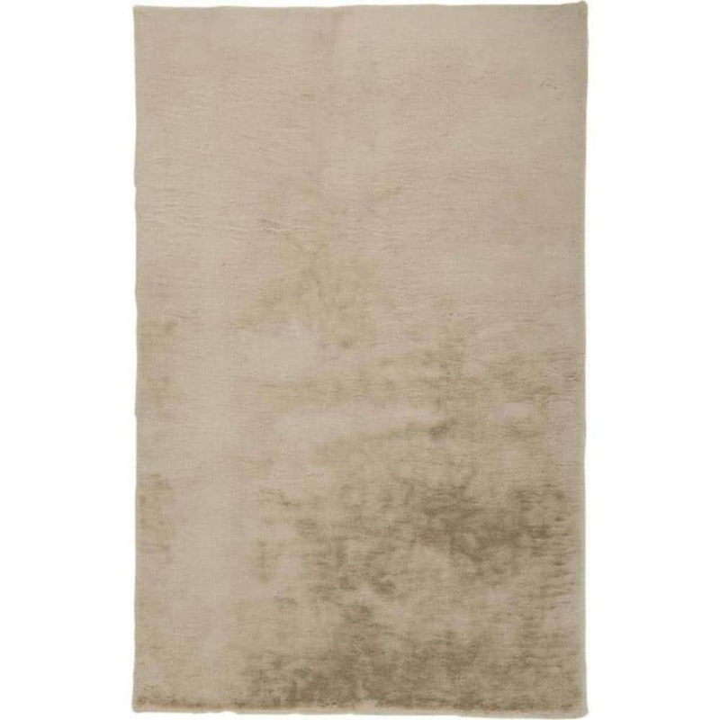 HomeRoots Tan 5 ft. x 7 ft. Solid Color Area Rug 2000514251