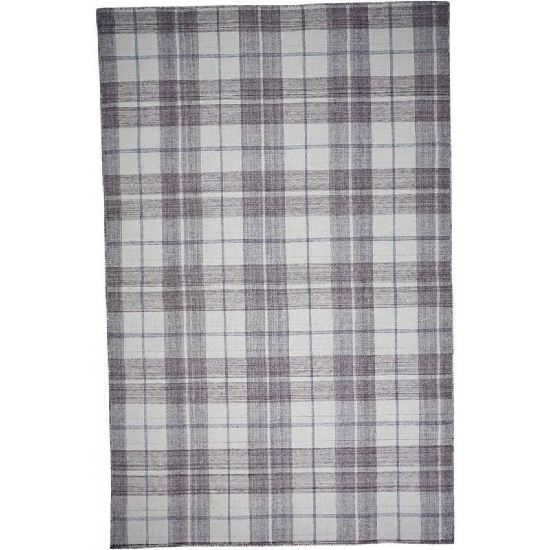 HomeRoots 4 x 6 Gray and Ivory Abstract Area Rug 2000512396