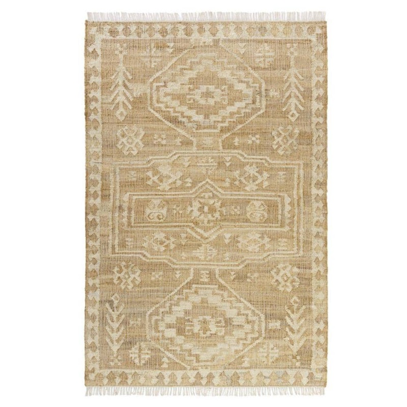 HomeRoots Brown 2 ft. x 3 ft. Medallion Area Rug 2000550047