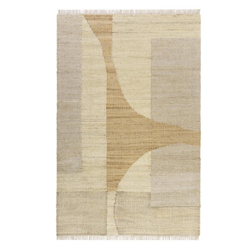 HomeRoots Ivory 2 ft. x 3 ft. Abstract Area Rug 2000550051