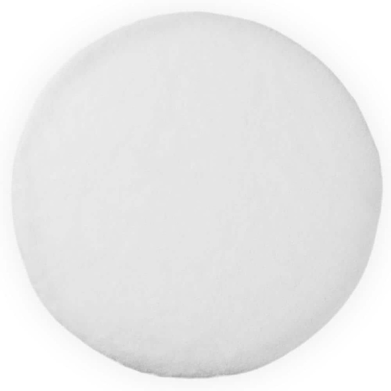 iliebe Mmlior White 5 ft. x 5 ft. Soft Faux Rabbit Fur Round Area Rug TMWRO55