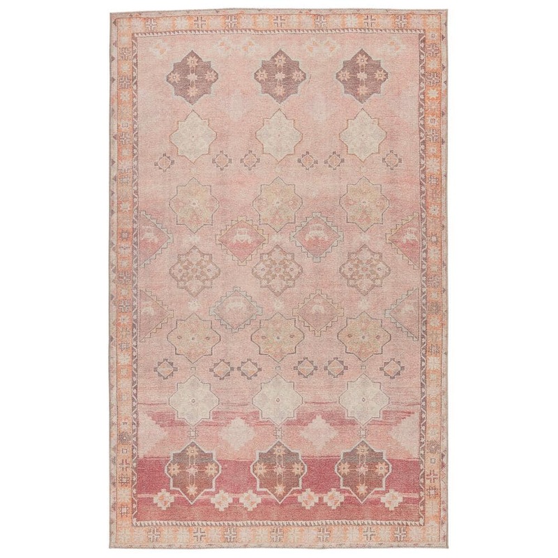 Jaipur Living Bijou Pink/Orange 5 ft. x 7 ft. 6 in. Medallion Area Rug RUG146951