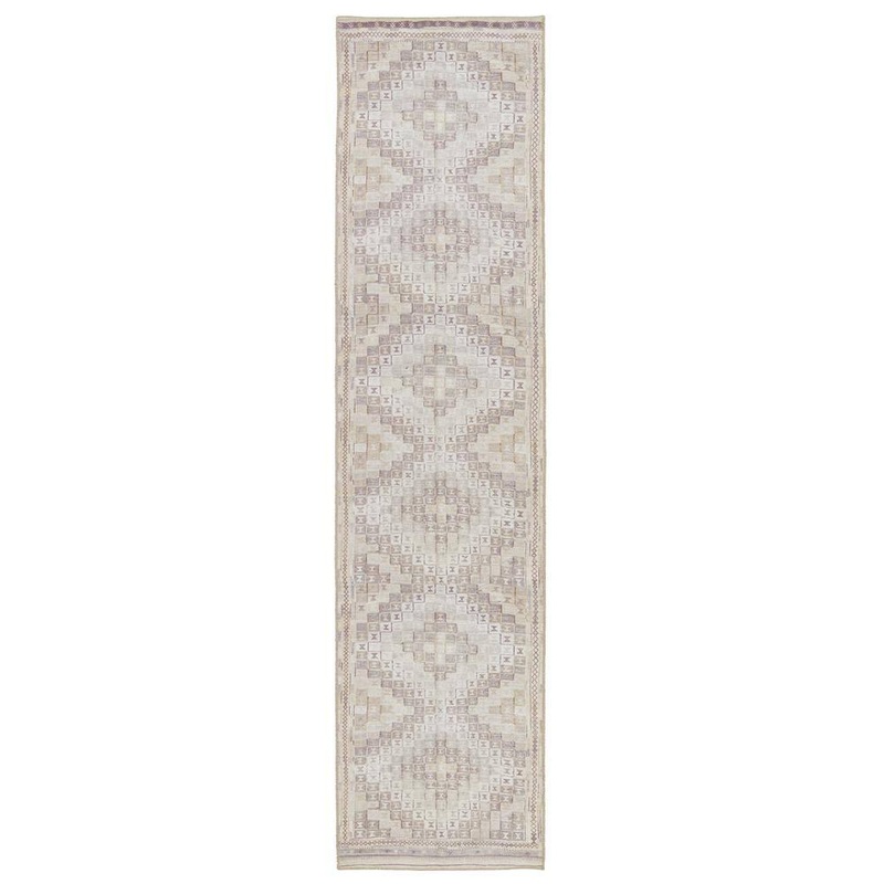 Jaipur Living Davina Beige/Burgundy 3×10 ft. Tribal Polyester Runner Rug RUG152912