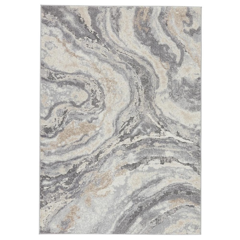 Jaipur Living Gatlin Gray/Cream 5 ft. x 7 ft. 6 in. Abstract Area Rug RUG148779
