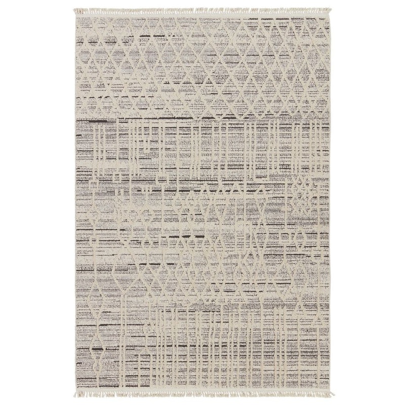 Jaipur Living Victoria White 6 ft. 7 in. x 9 ft. 6 in. Trellis Area Rug RUG155334