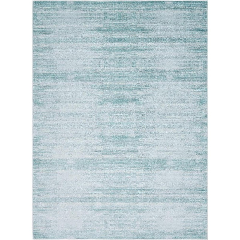 Jill Zarin Uptown Collection Madison Avenue Turquoise 9′ 0 x 12′ 0 Area Rug 3141085