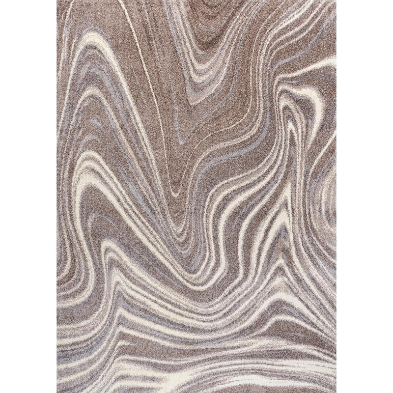 JONATHAN Y Eleni Contemporary Glam Abstract Marble Brown/Cream 3 ft. x 5 ft. Area Rug SEU301B-3