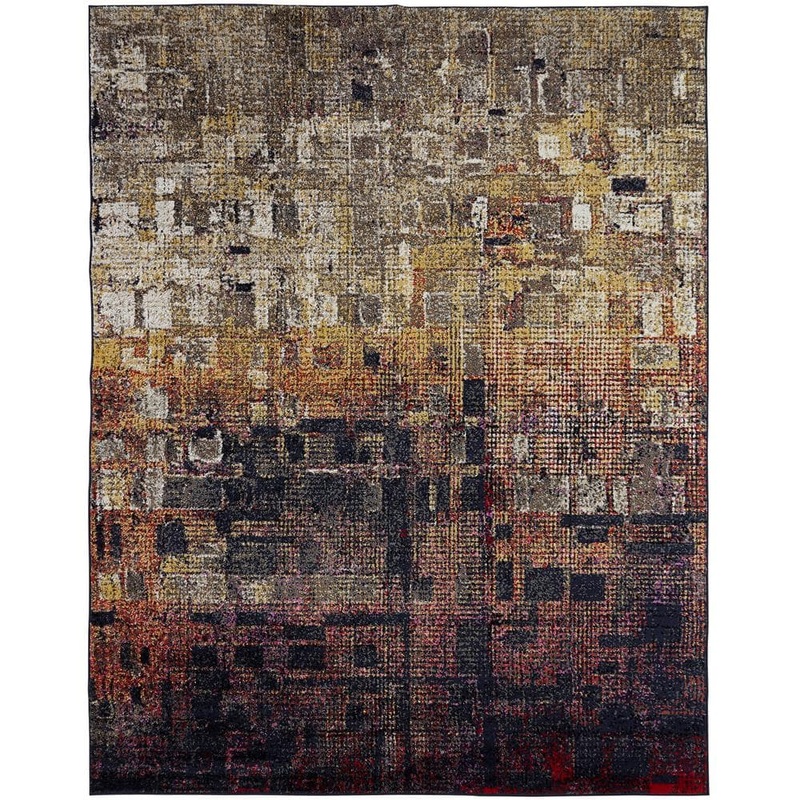 KALATY Autumn Tones 2 ft. 6 in. x 10 ft. Area Rug SC-055 2610