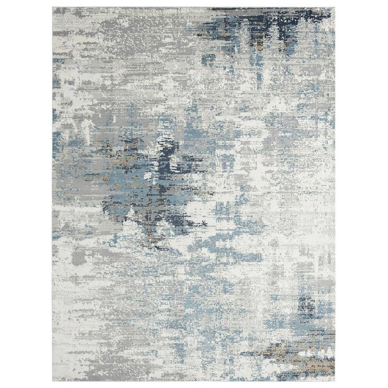 KALATY Dalton Gray 9 ft. 6 in. x 13 ft. Abstract Area Rug DT-972 1014