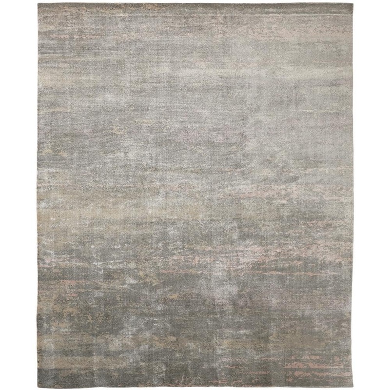 KALATY Pearl Grey 12 ft. x 15 ft. Area Rug RY-061 1215