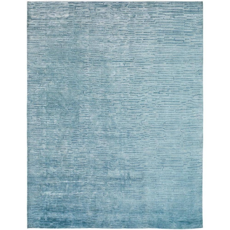 KALATY Renzo Blue 12 ft. x 15 ft. Solid Color Area Rug RZ-541 1215