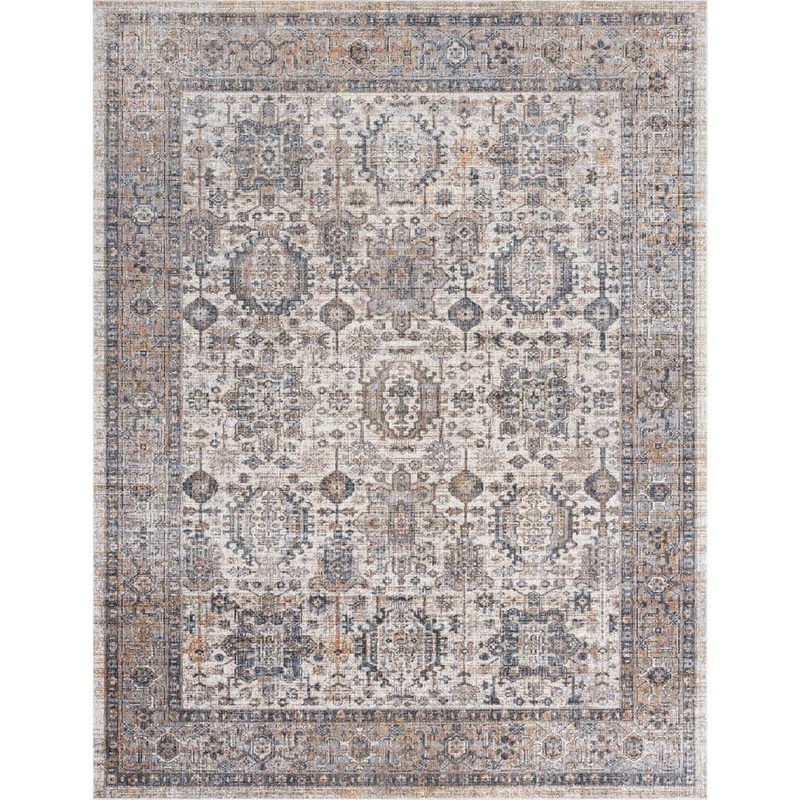 KALATY Sonoma Vintage Beige 7 ft. 6 in. x 9 ft. 6 in. Area Rug SM-787 810