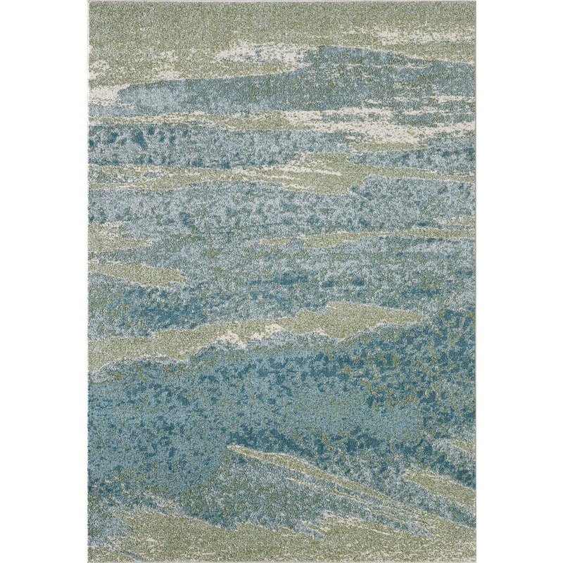 Kas Rugs Illusions Ocean Mist 8 ft. x 10 ft. Abstract Area Rug ILL6220710X1010